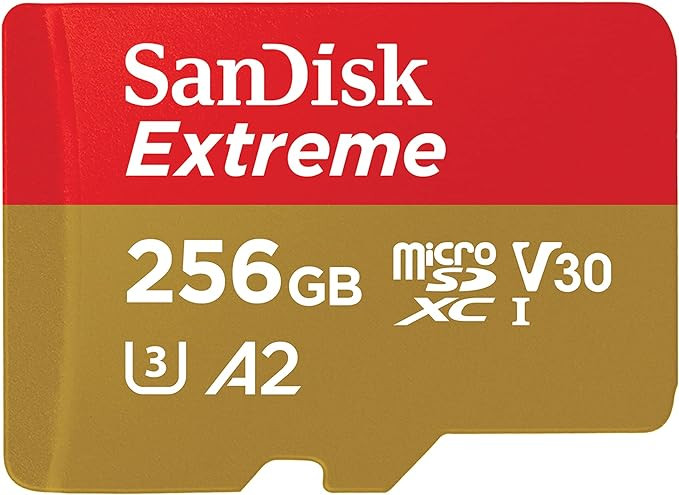 SanDisk 256GB Extreme microSDXC UHS-I Memory Card with Adapter - Up to 190MB/s, C10, U3, V30, 4K,... | Amazon (US)