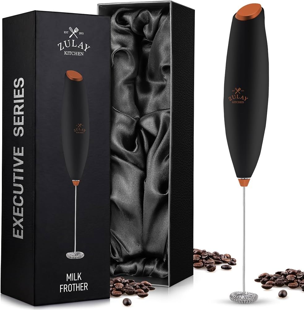 Zulay Executive Series Ultra Premium Gift Milk Frother For Coffee - Coffee Frother Handheld Foam ... | Amazon (US)