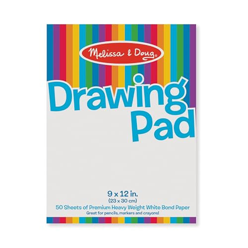 Melissa & Doug Drawing Pad (9 x 12 inches) with 50 Sheets of White Bond Paper | Amazon (US)