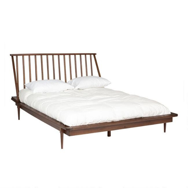 Wood Spindle Archer Queen Bed | World Market
