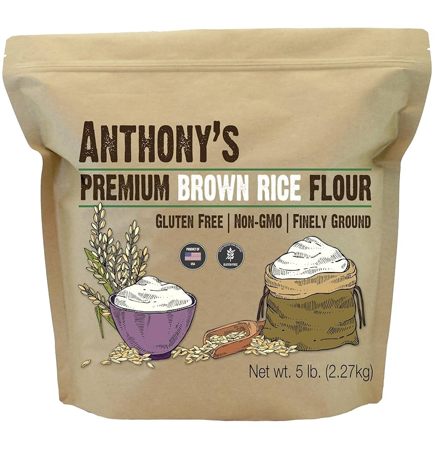 Anthony's Brown Rice Flour, 5 lb, Gluten Free, Non GMO, Product of USA, Vegan | Amazon (US)