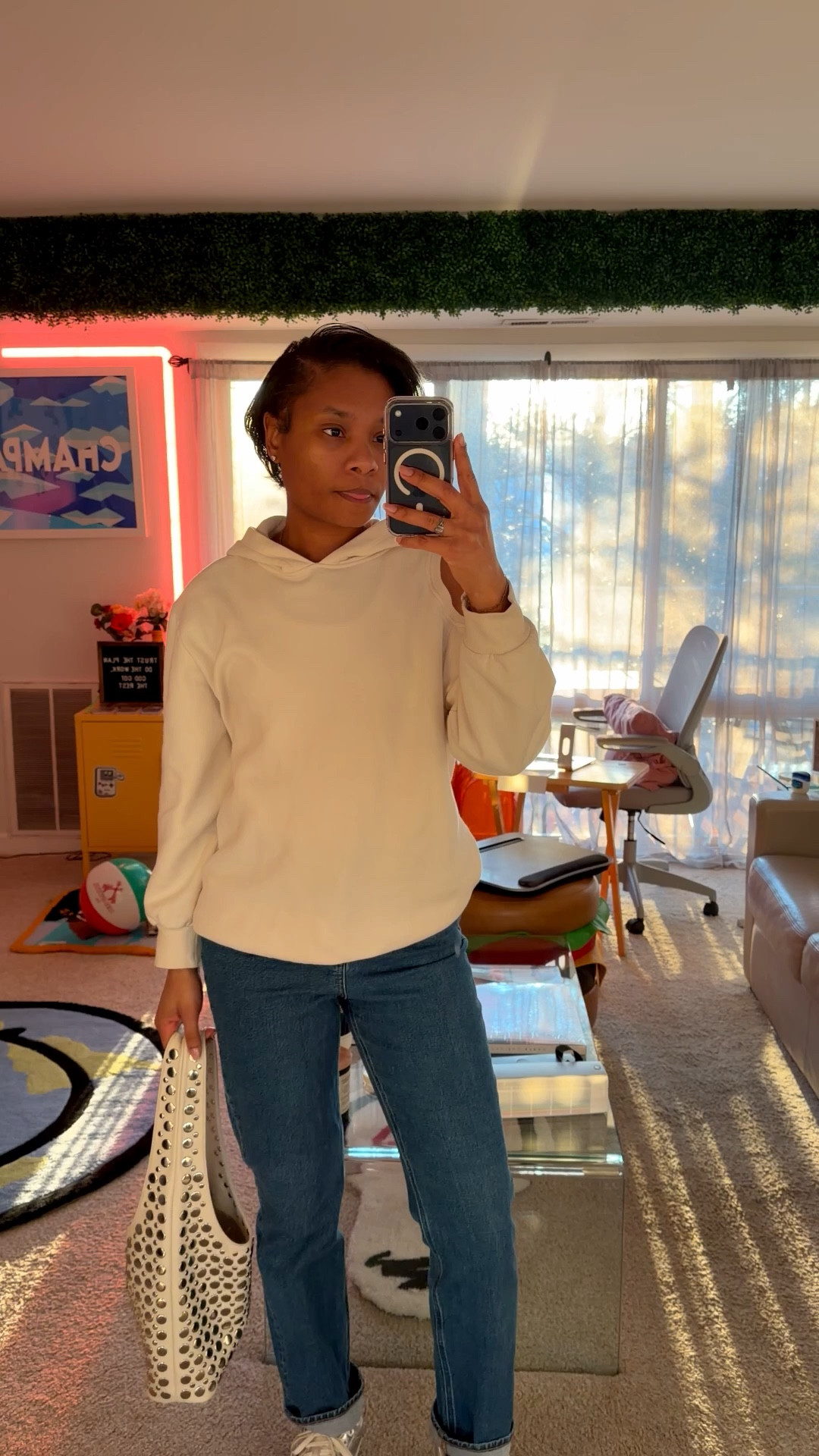 The weather is getting warmer and the days are getting longer. A hoodie, jeans and sneakers are an easy outfit combo for days like this. 

#LTKSpringSale #LTKgrwm #LTKootd