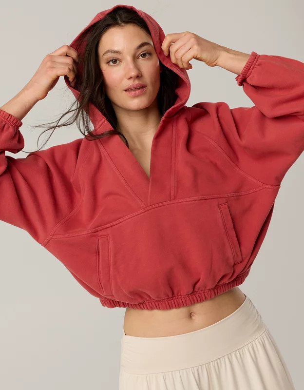 OFFLINE By Aerie Throwback V-Neck Hoodie | American Eagle Outfitters (US & CA)