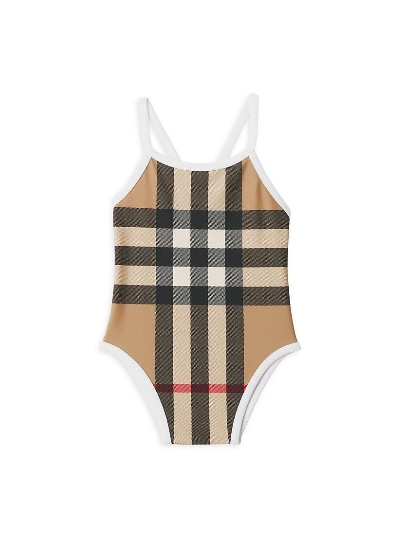Baby Girl's Mini Sandie Check One-Piece Swimsuit | Saks Fifth Avenue
