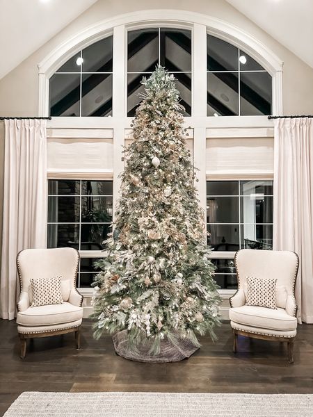 We decided artificial Christmas trees work best to get the height we love in our great room!🎄

#LTKSeasonal #LTKhome #LTKHoliday