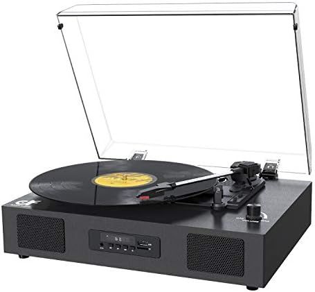 ByronStatics Record Player, Vinyl Turntable Record Player 3 Speed with Built in Stereo Speakers, ... | Amazon (US)