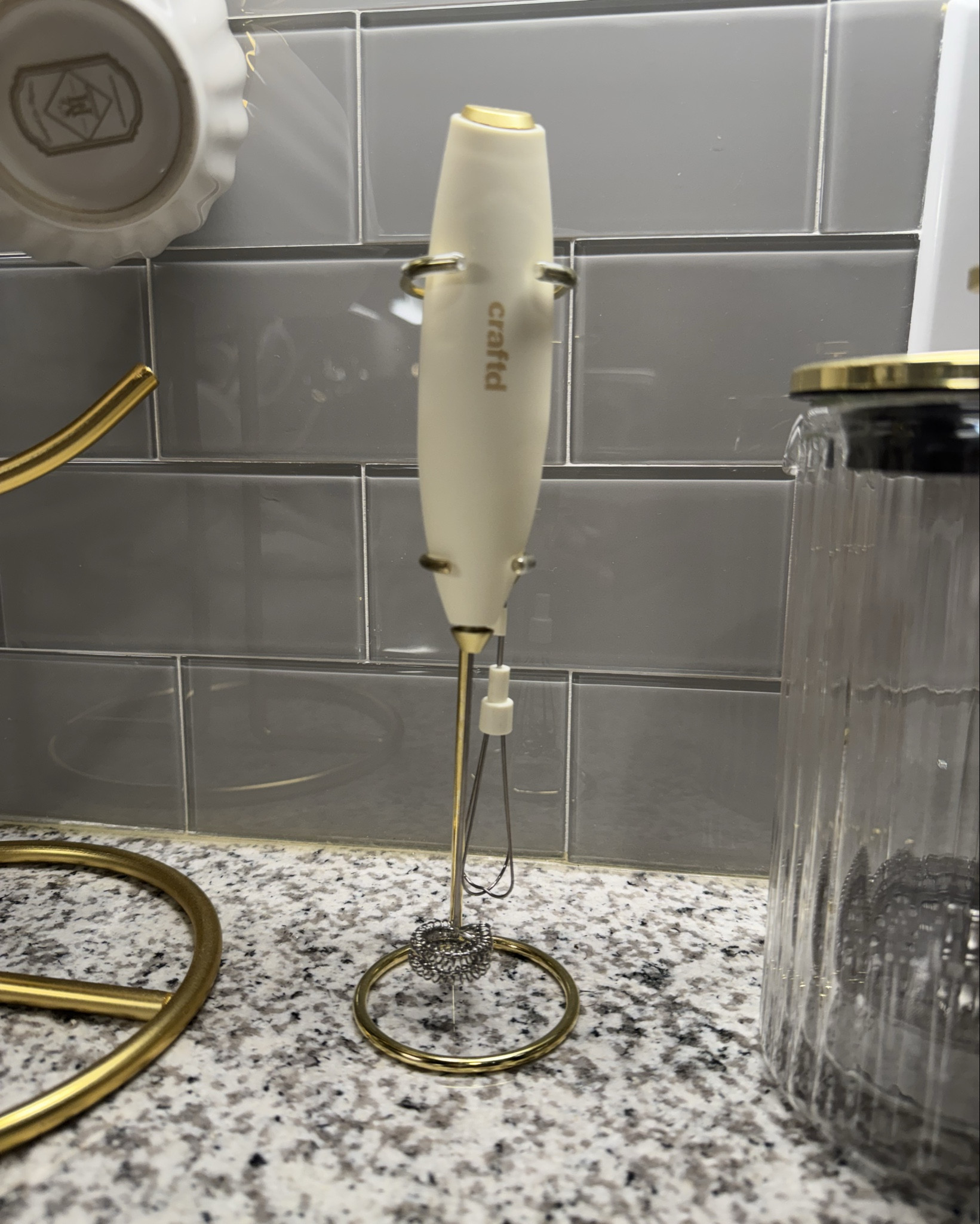 Handheld milk frother that stays out because it actually looks good. Foam, mix, done.

#LTKFindsUnder50 #LTKHome