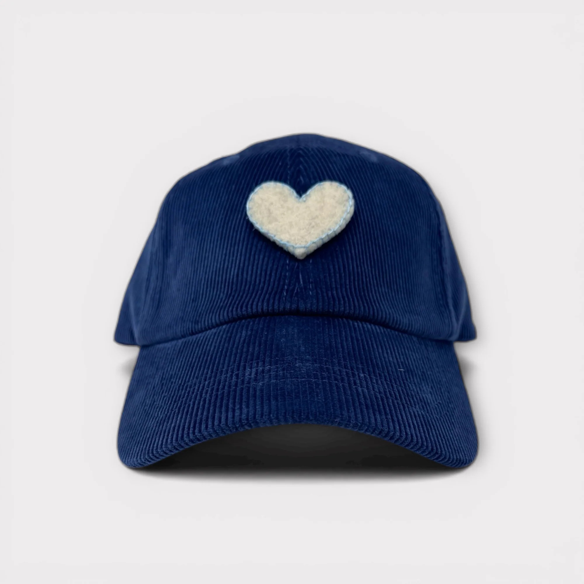 Blue Corduroy Heart Hat | Capital Z LLC