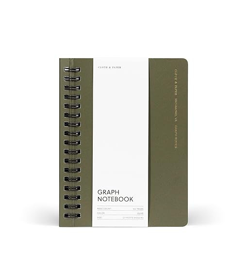 Cloth & Paper Exotic Spiral Notebook CP Petite – Tinted Plastic (Graph) | 4.75″ × 6.25″ | ... | Amazon (US)