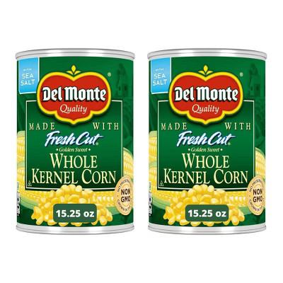 Del Monte 2 Pack/15.25oz Each Golden Sweet Whole Kernel Corn | Target