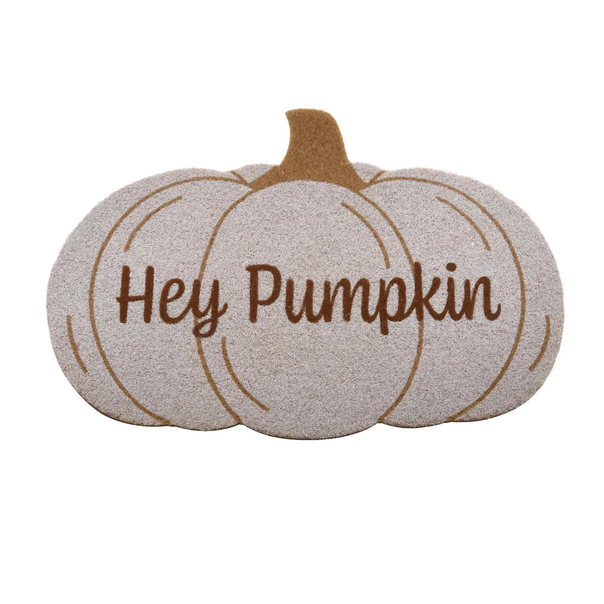 Hey Pumpkin Shaped Doormat, Brown | Kohl's