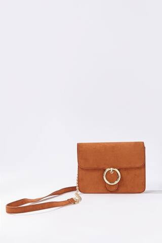 Faux Suede Buckle Crossbody | Forever 21 (US)
