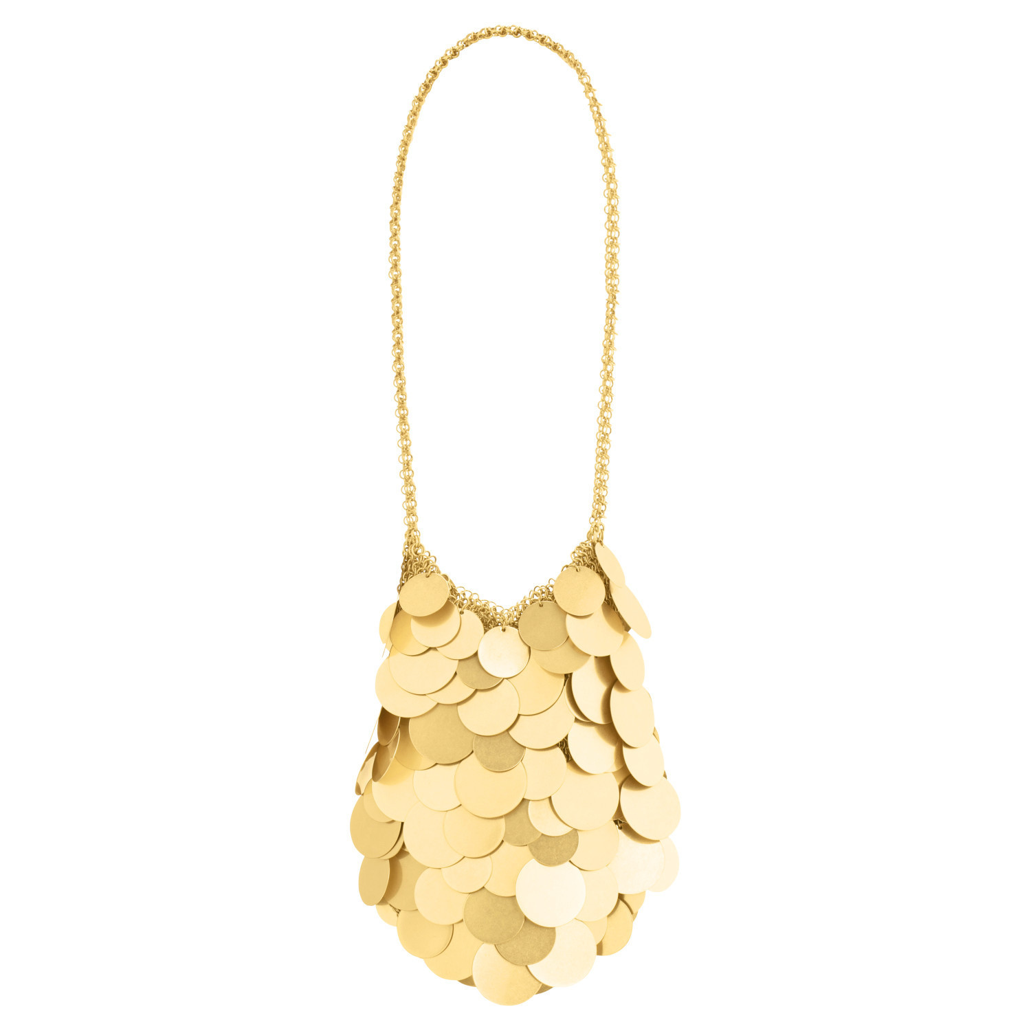 Vera Circular Paillettes Bag - Worn Gold | Oroton | Oroton