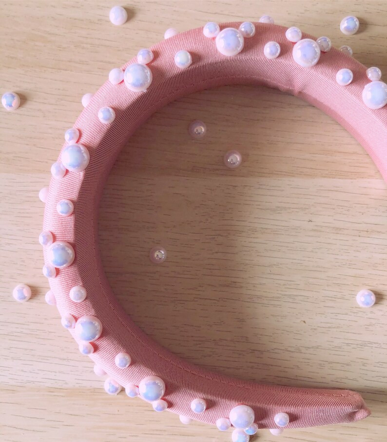 Mickey Pearls Pink Headband | Etsy | Etsy (US)