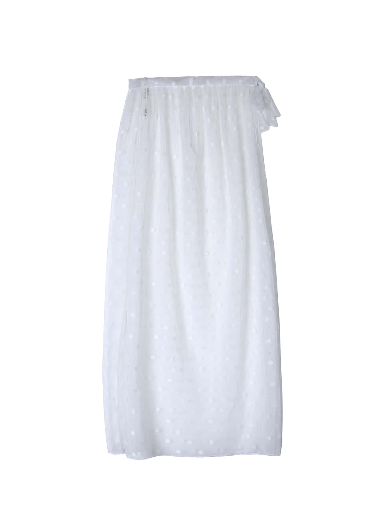 Dobby Mesh Cover Up Skirt | SHEIN