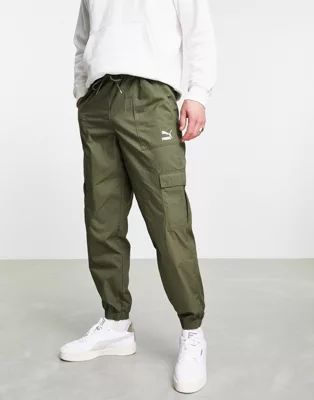 Puma classics cargo pants in khaki | ASOS (Global)