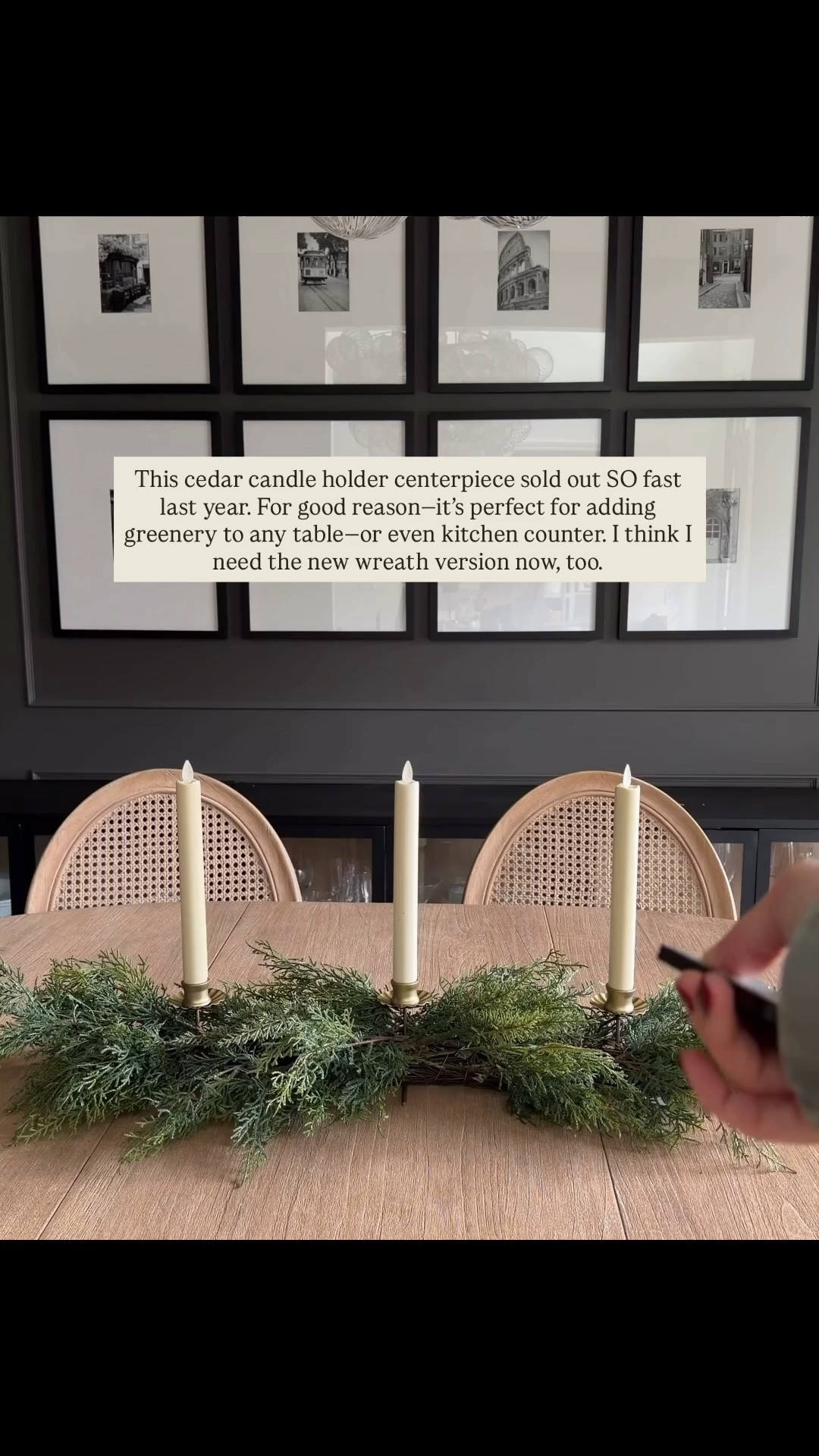 This cedar candle holder centerpiece is back at Target for the holidays!

#LTKHome #LTKSeasonal