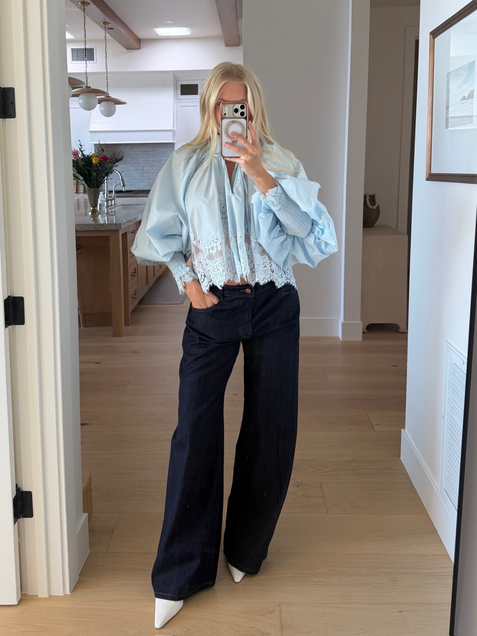 Code KATHLEEN20 for 20% off orders $100+! Wearing a medium in top, 30 in jeans (sized up for pregnancy), shoes run tts! #kathleenpost

Spring transition, spring date night, date night outfit, bump friendly, maternity look

#LTKootd #LTKBump #LTKspring