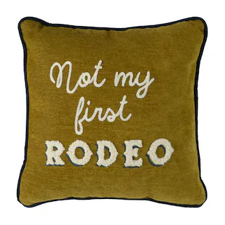 Green Not My First Rodeo Throw Pillow by Ashland® | Michaels | Michaels Stores