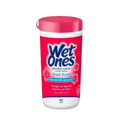 Wet Ones Antibacterial Hand Wipes Canister - Fresh Scent - 40ct | Target