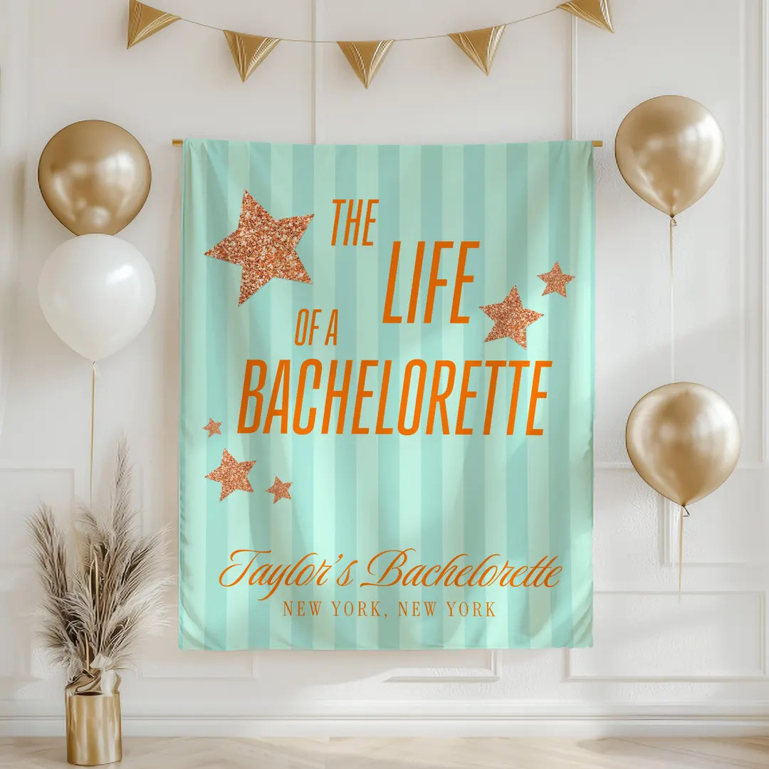 Custom Bachelorette Banner Life of a Bachelorette Banner Bachelorette Life Showgirl Bachelorette ... | Etsy (US)