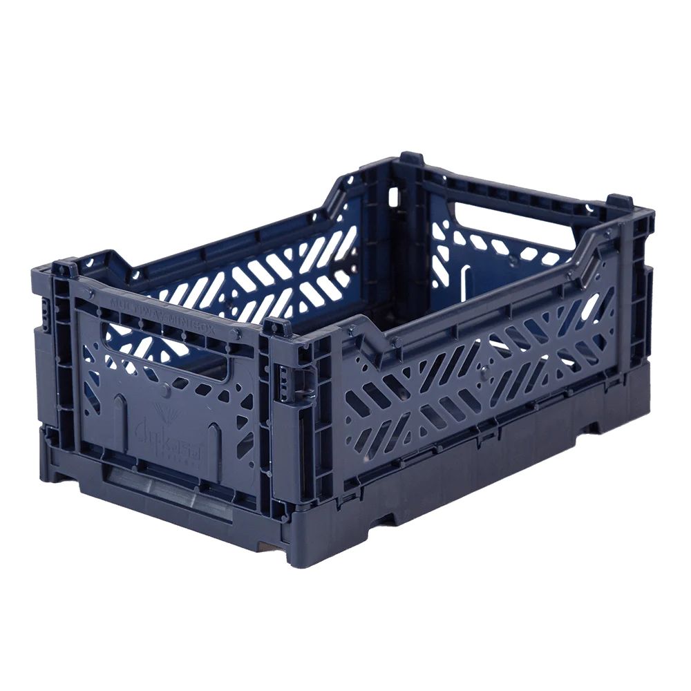 Folding Crate, Navy - 2 Size Options | Shop Sweet Lulu