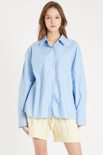 Ceila Button-up Oversize Shirt | Storets (Global)