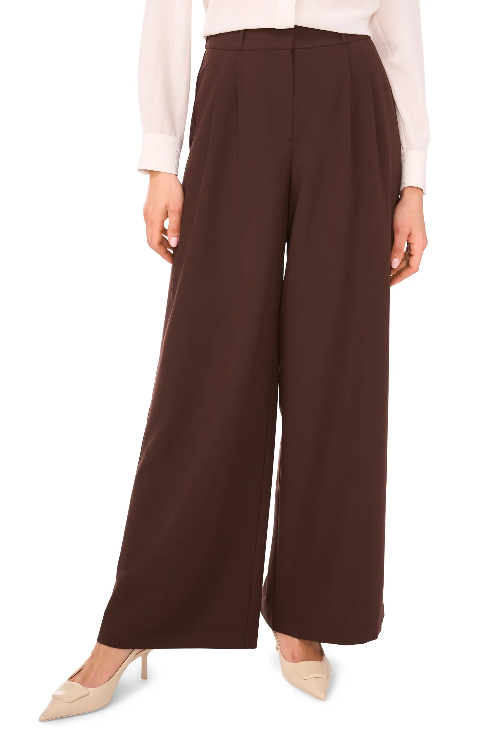 Pleated Wide Leg Pants | Nordstrom