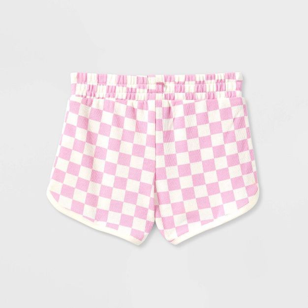 Grayson Mini Toddler Girls' French Terry Pull-On Shorts - Pink | Target