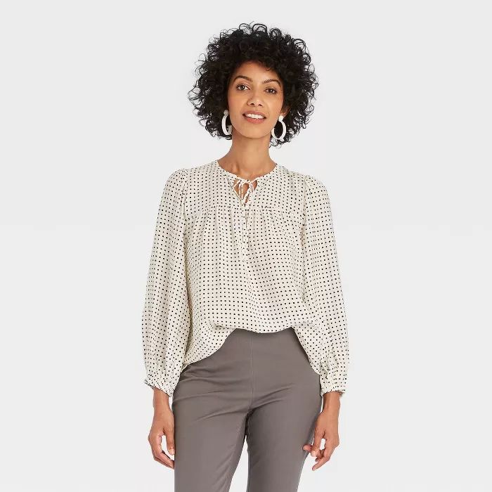 Women's Balloon 3/4 Sleeve Blouse - A New Day™ | Target