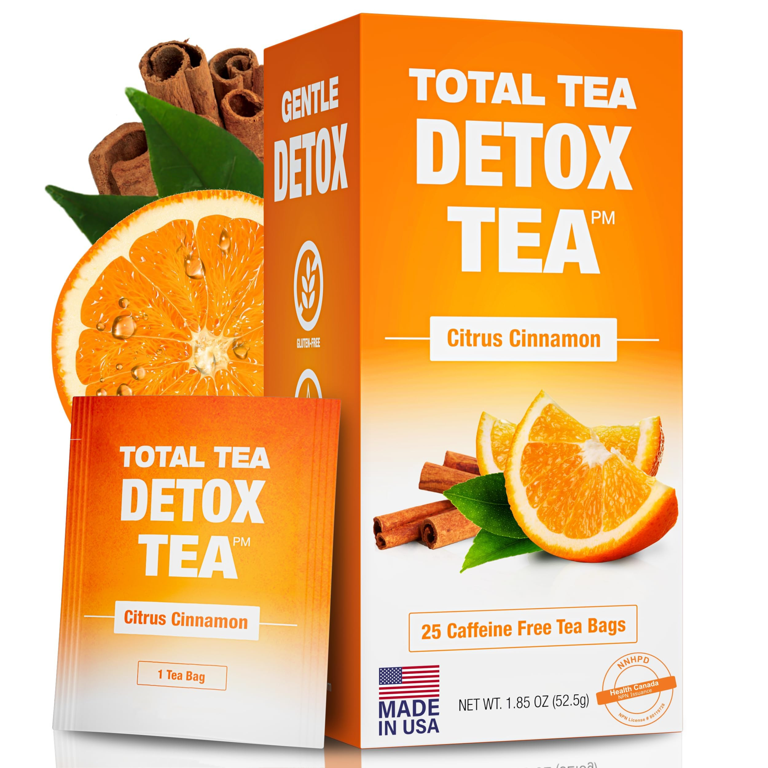 Total Tea Slimming Detox Tea for a Healthy Weight Support - Caffeine Free - Herbal Tea with Chamo... | Amazon (US)