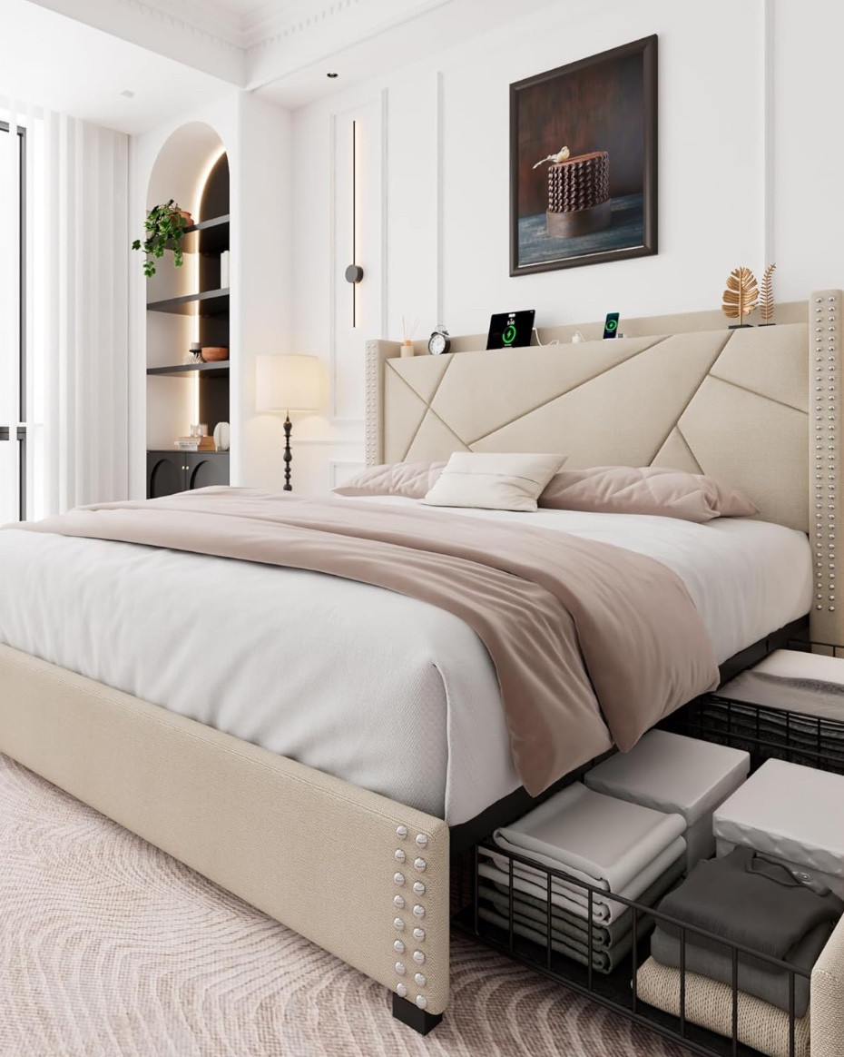 Love my guest bed with storage and charging ports 

#LTKHome #LTKCyberWeek
