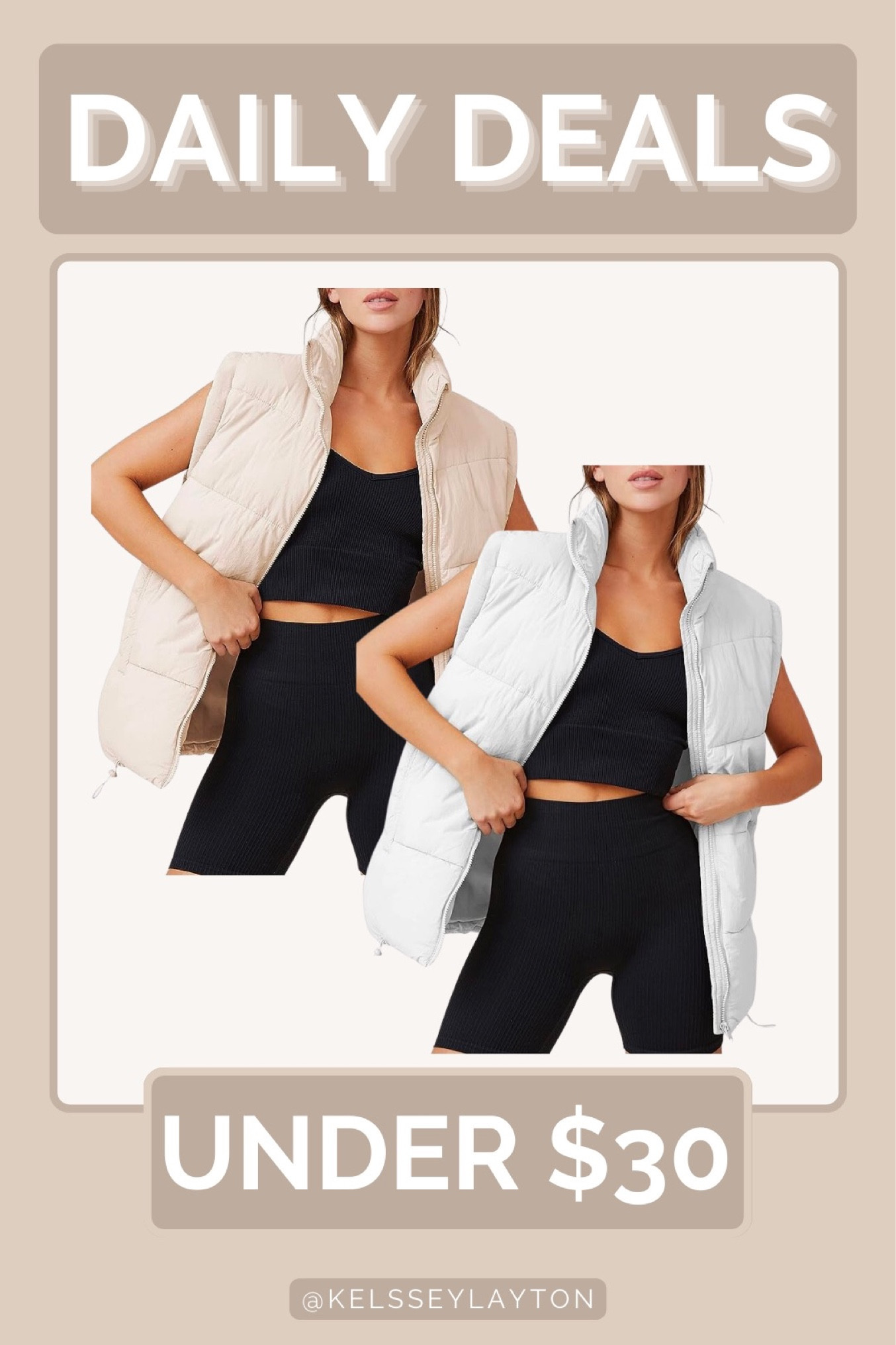 Amazon daily deal, puffer vest on sale 

#LTKsalealert #LTKfindsunder50