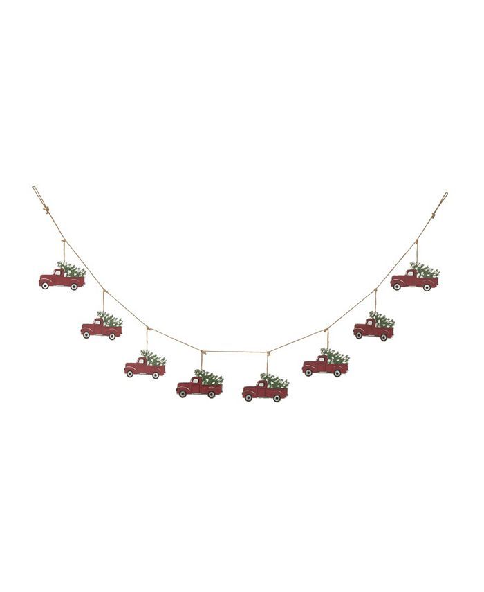 Glitzhome 6' L Metal Truck Garland & Reviews - Shop All Holiday - Home - Macy's | Macys (US)