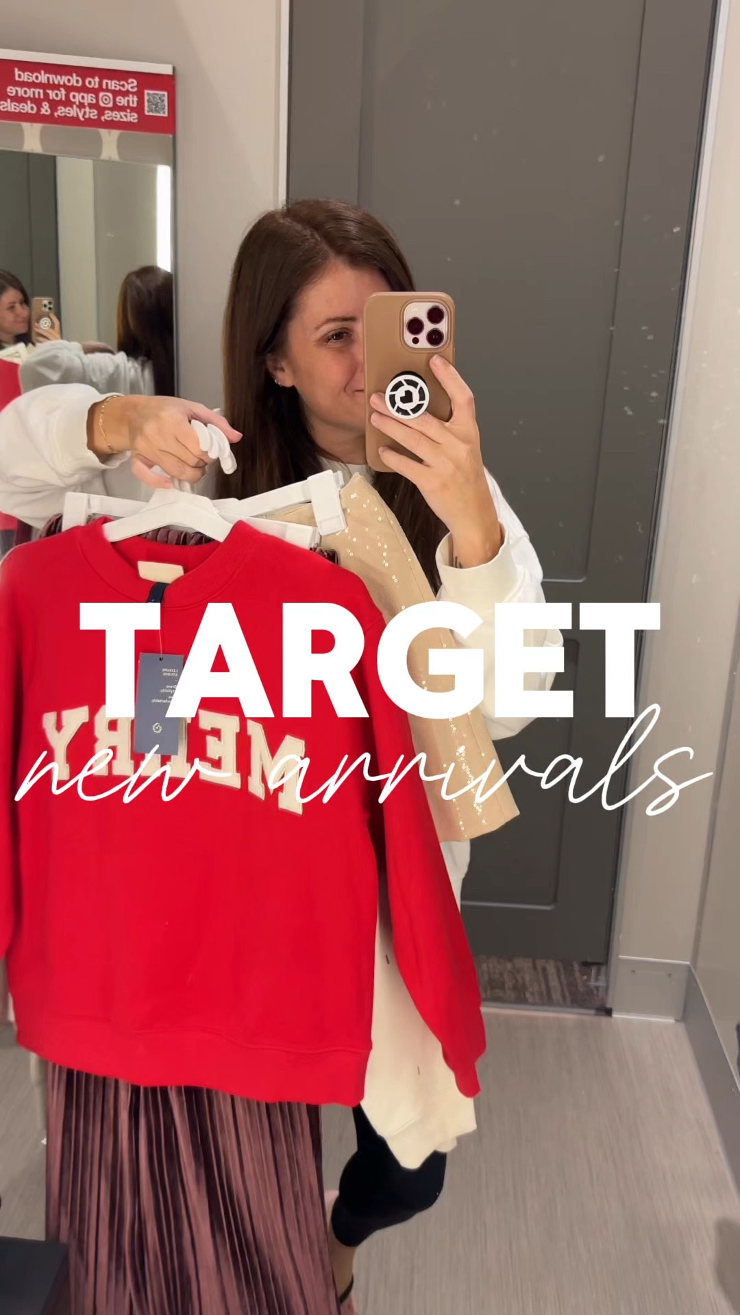 Target New Arrivals! Sharing my last-minute target try on from last night! I went in for one thing and I could not resist all the super cute for the holiday season!!

Follow me for more affordable fashion in target must haves! 

Wearing:
Sequin skirt – size 6 ((size )
Rhinestone pull over – sized up to large
Merry pullover- medium 
Jeans- size 4
Polo sweater- size medium 
Velvet pants- size small 
Velvet tank- small 


#LTKCyberWeek #LTKGiftGuide #LTKHoliday