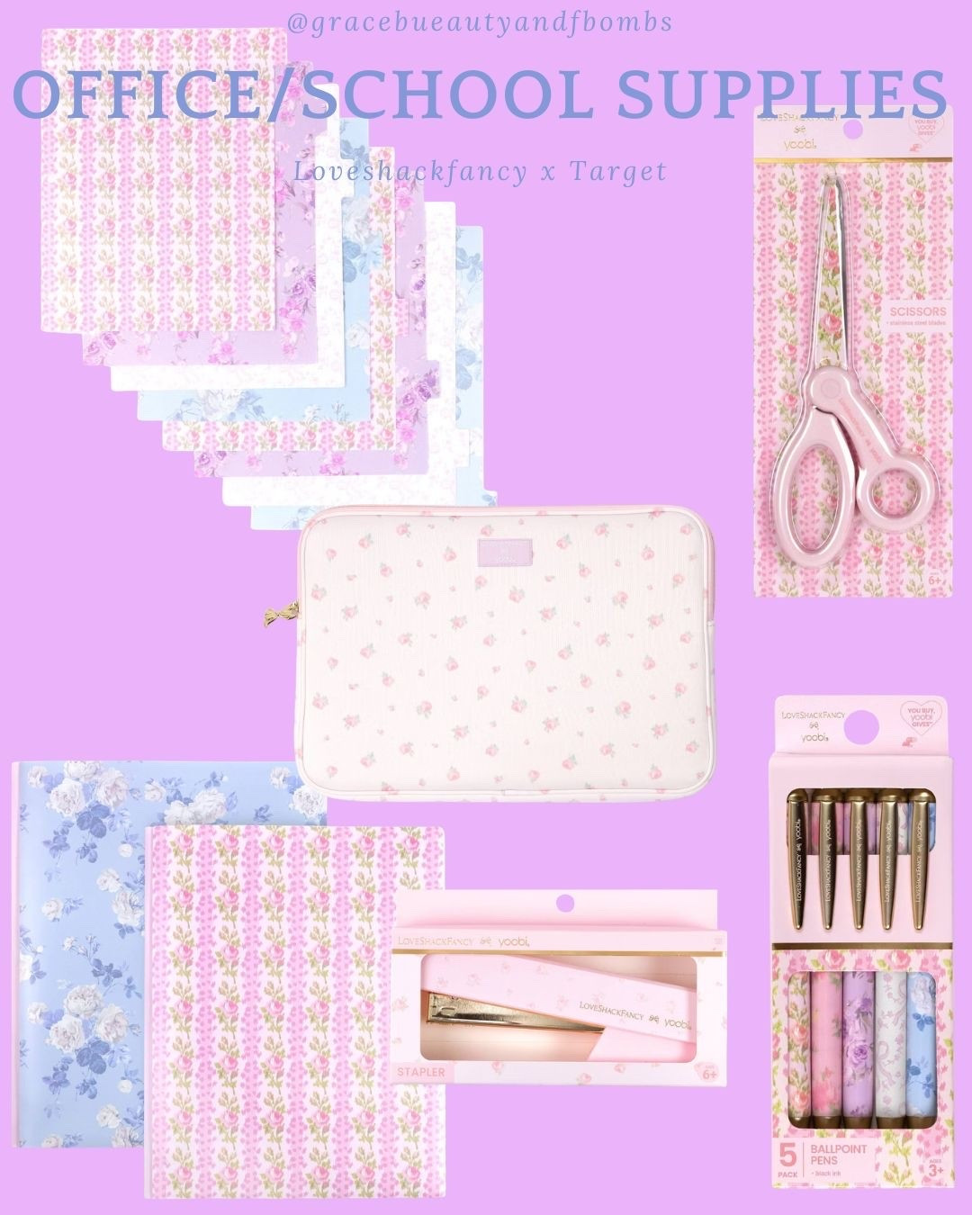 LoveShackFancy is teaming up with Target and they're dropping the cutest school and office supplies! Here are some of my faves. @loveshackfancy @loveshackfancyxtarget #girlyofficesupplies #girlyschoolsupplies

#LTKSeasonal #LTKKids #LTKHome
