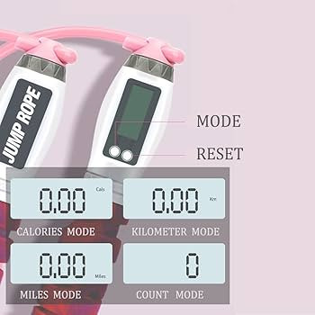 Workout Jump Rope with Counting,9.85ft Adjustable Skipping Rope with Calorie Counter,Tangle-Free ... | Amazon (US)
