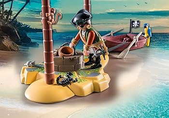 Playmobil Pirate Treasure Island with Rowboat | Amazon (US)