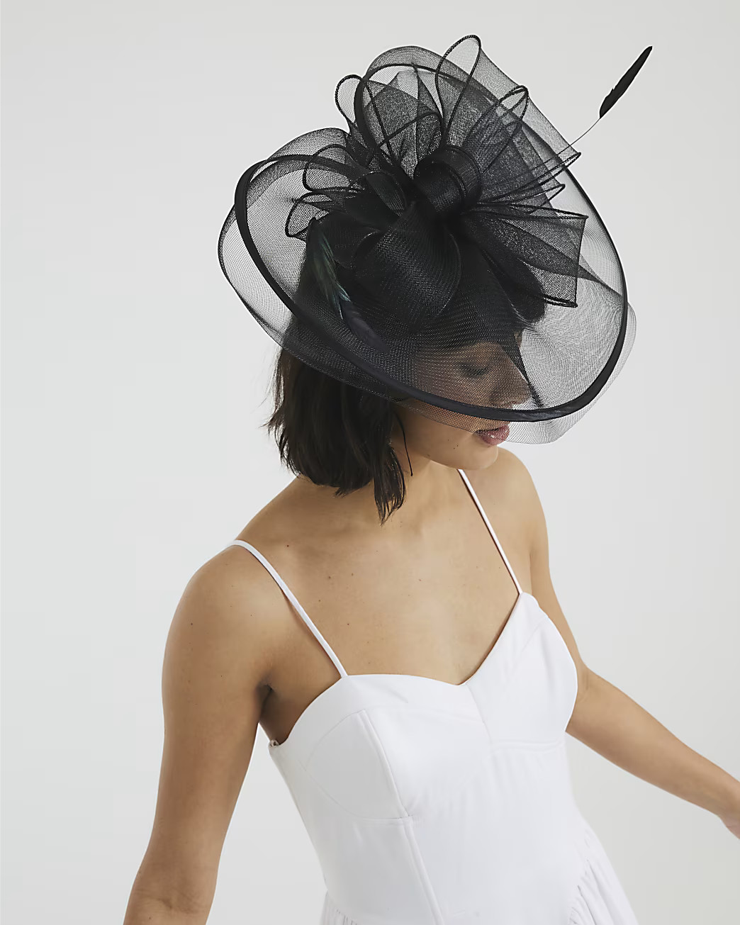 Black Large Flower Fascinator | River Island UK & IE