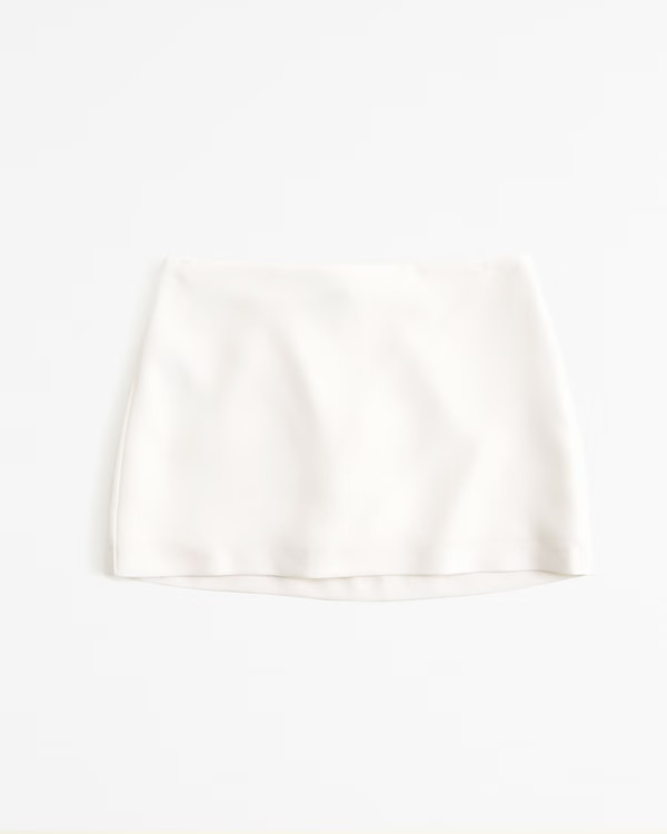 Mid Rise Menswear Mini Skort | Abercrombie & Fitch (US)