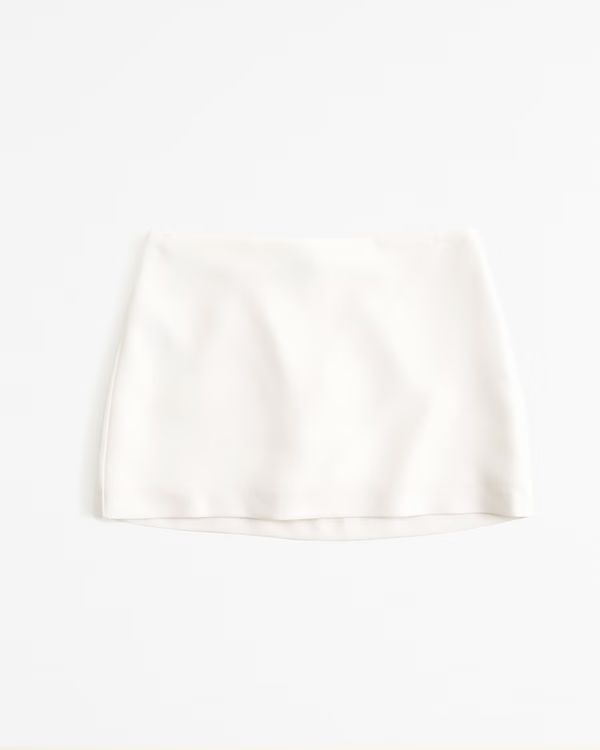 Women's Mid Rise Menswear Mini Skort | Women's Bottoms | Abercrombie.com | Abercrombie & Fitch (US)