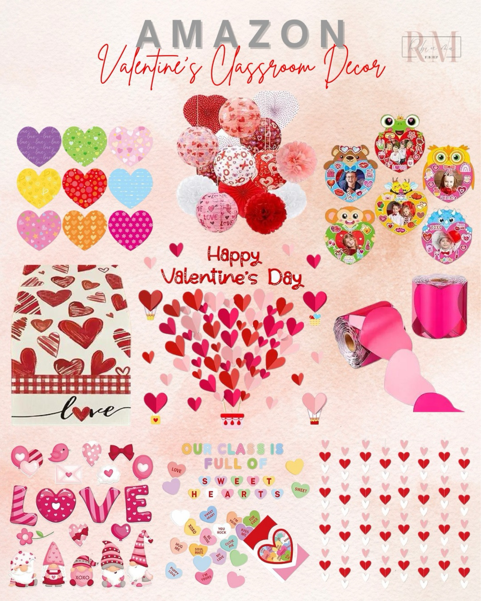 Valentine's classroom decor ideas! ❤️

Gathered some cute classroom decorations on Amazon. ☺️

#LTKfindsunder50 #LTKkids