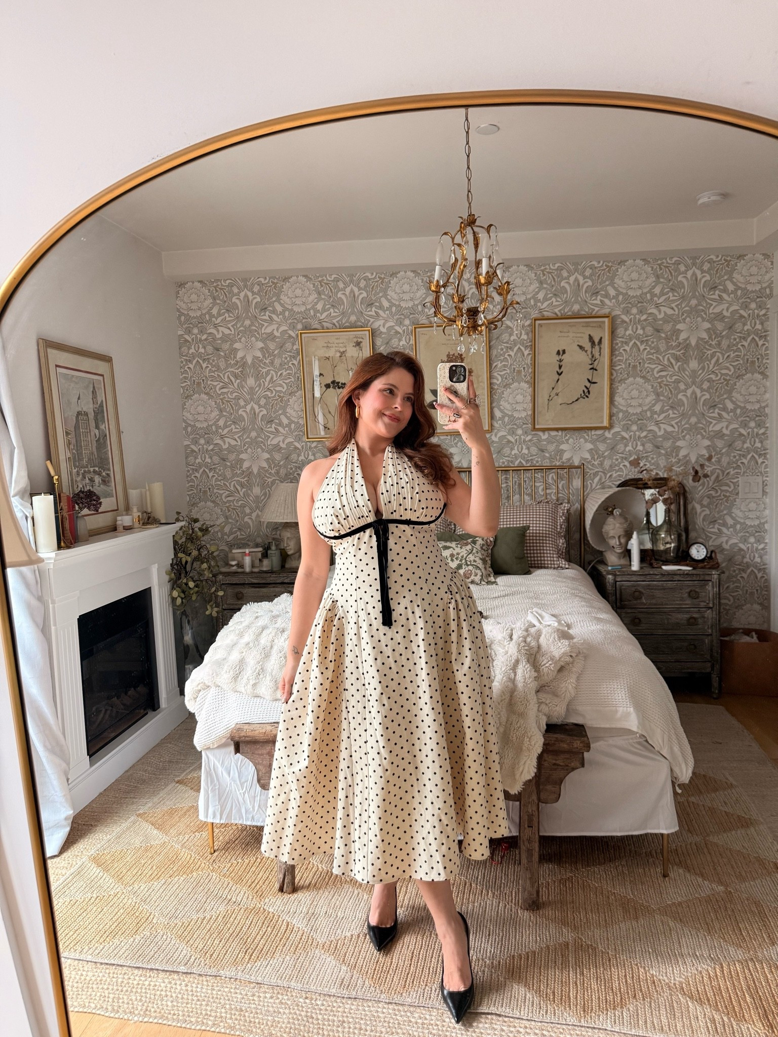 Wearing size l polka dot halter neck dress

#LTKMidsize #LTKPetite #LTKSeasonal