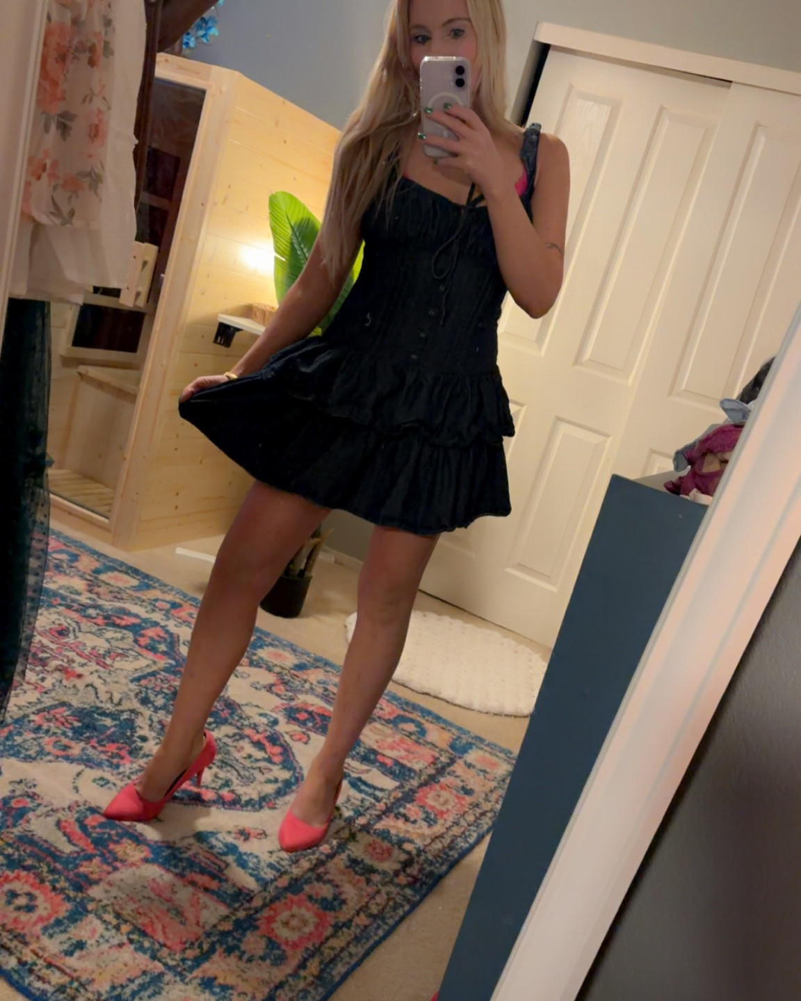 Target denim sundress 💖for reference I’m 5ft2 121lbs wearing size small 💗

#LTKootd #LTKSaleAlert #LTKPetite