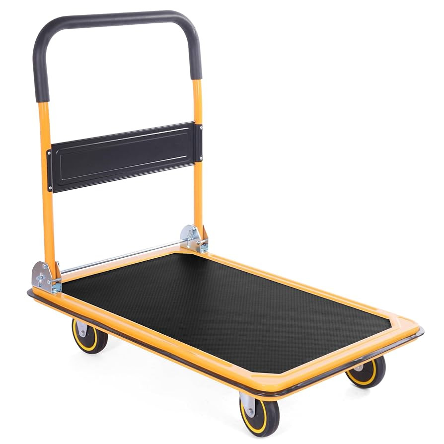 MaxWorks 80877- Foldable Platform Truck Push Dolly 660 lb. Weight Capacity | Amazon (US)