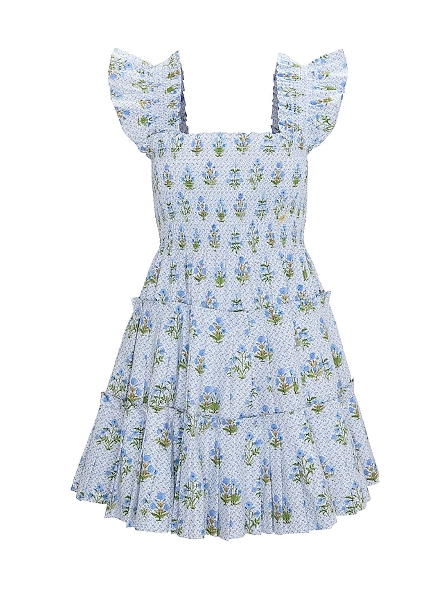 Women's The Charlotte Nap Dress - Blue Block Print - Size XXL | Saks Fifth Avenue