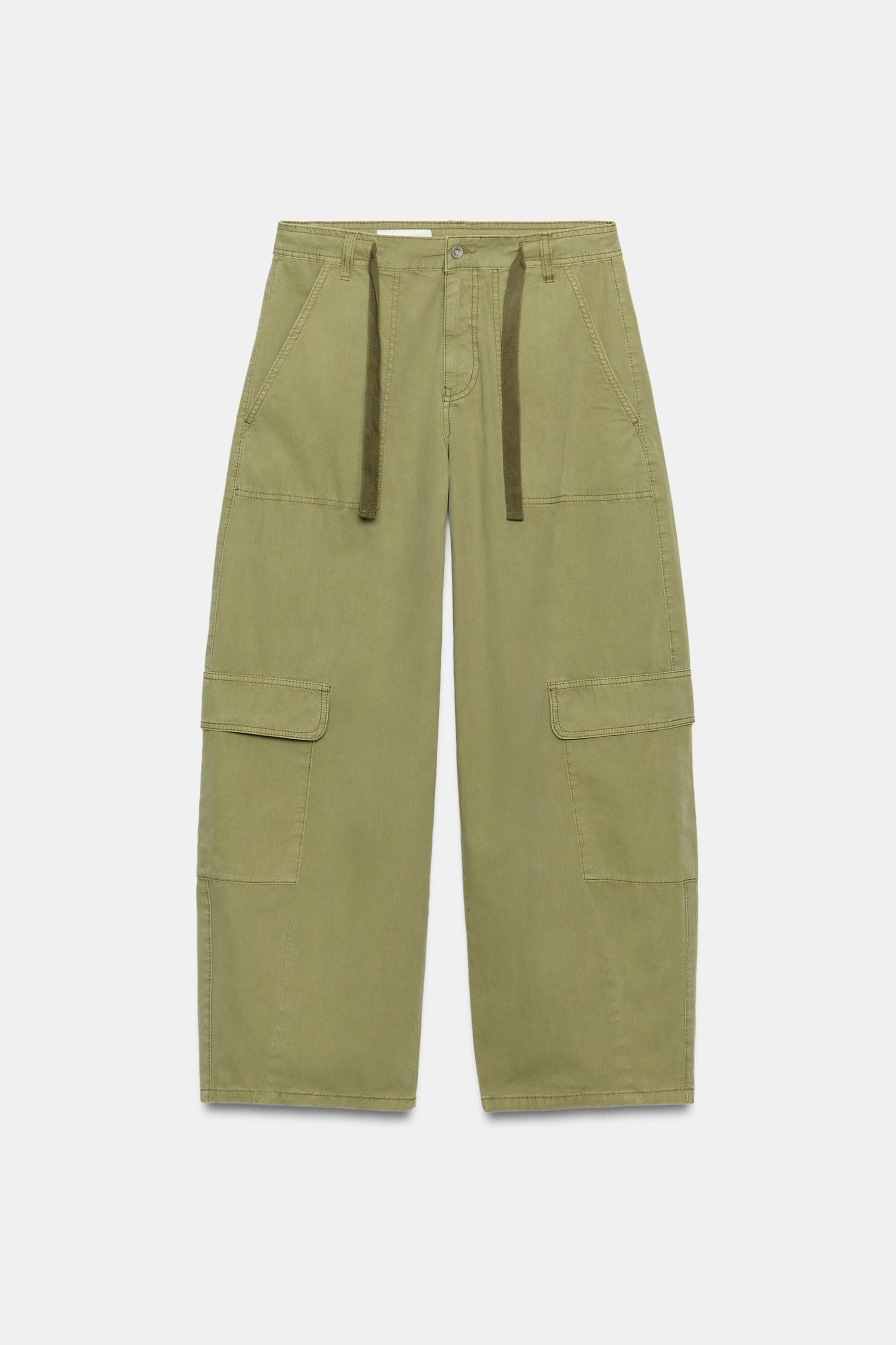 Zara - Oversized Cargo Pants - Yellow - 28 (Ca 6) - Woman | Zara Canada