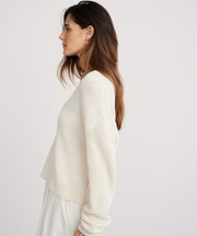Cropped Cotton Cabin Sweater | Jenni Kayne