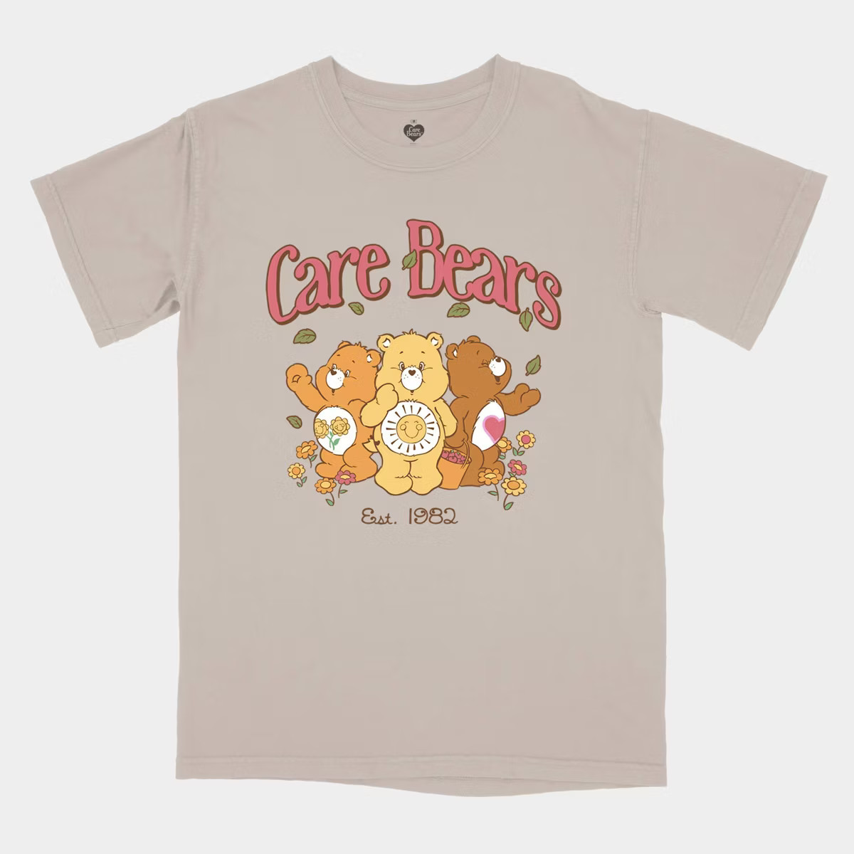 Men's Care Bears Short Sleeve Crewneck T-Shirt - Heathered Gray | Target