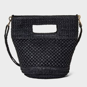 Straw Crossbody Bucket Bag - Universal Thread™ | Target